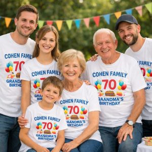 הדפסה על חולצות בכמות קטנה הזמנת חולצה אחת חולצות לאירועים קטנים חולצות בעיצוב אישי חולצות לילדים בהדפסה אוברולים לתינוקות בהדפסה חולצות למשפחה הדפסה אישית לאירועים 