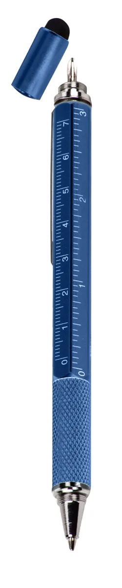 PE0127 עט מתכת רב־תכליתי עם חריטת לייזר – טוגו – כחול